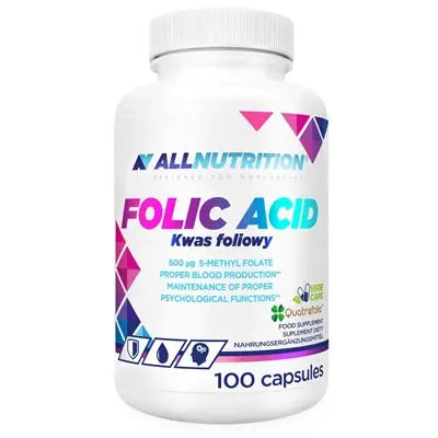 ALLNUTRITION FOLIC ACID 100 kapsułek ALLNUTRITION