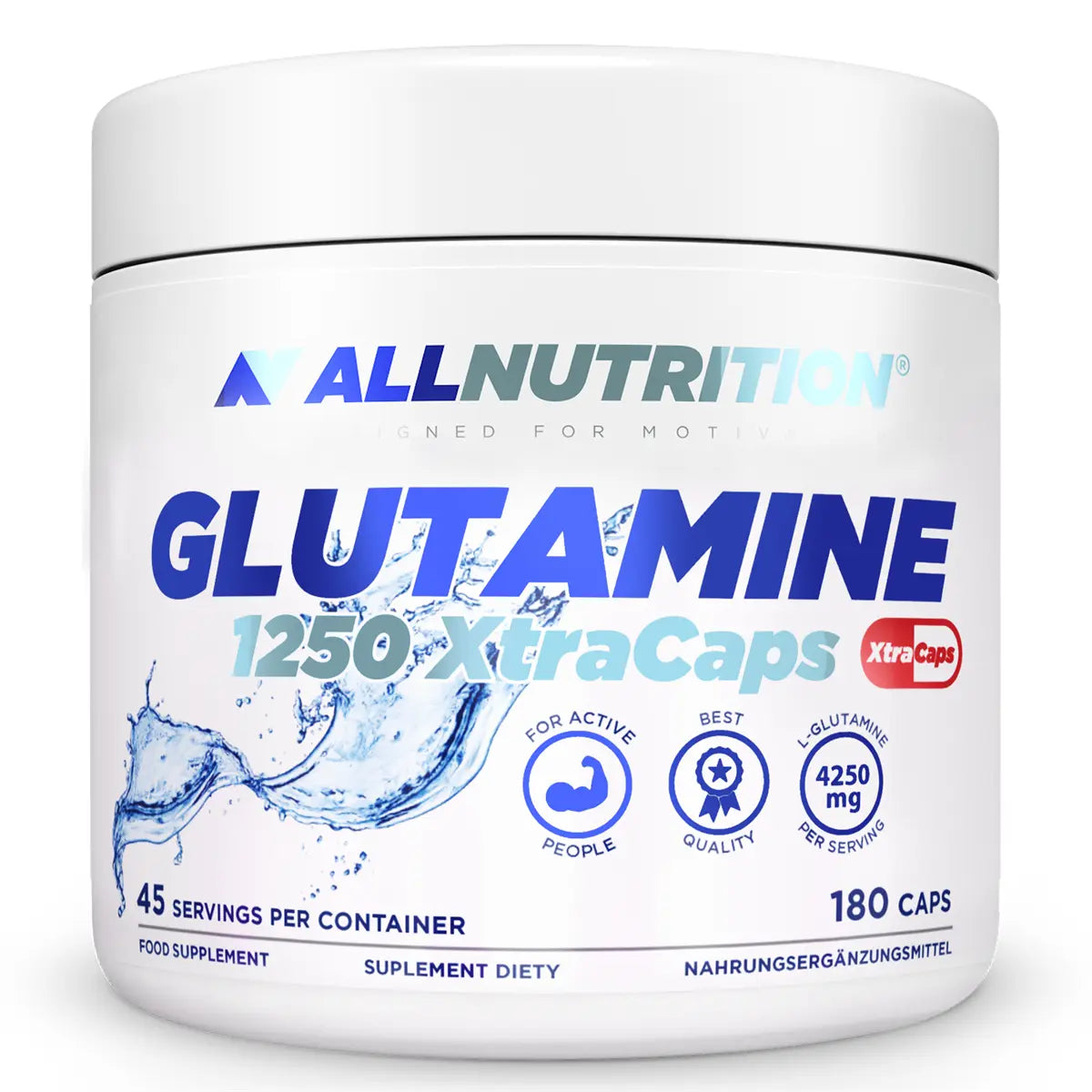 ALLNUTRITION GLUTAMINE 1250 - 180 XtraCaps gogetfit.pl
