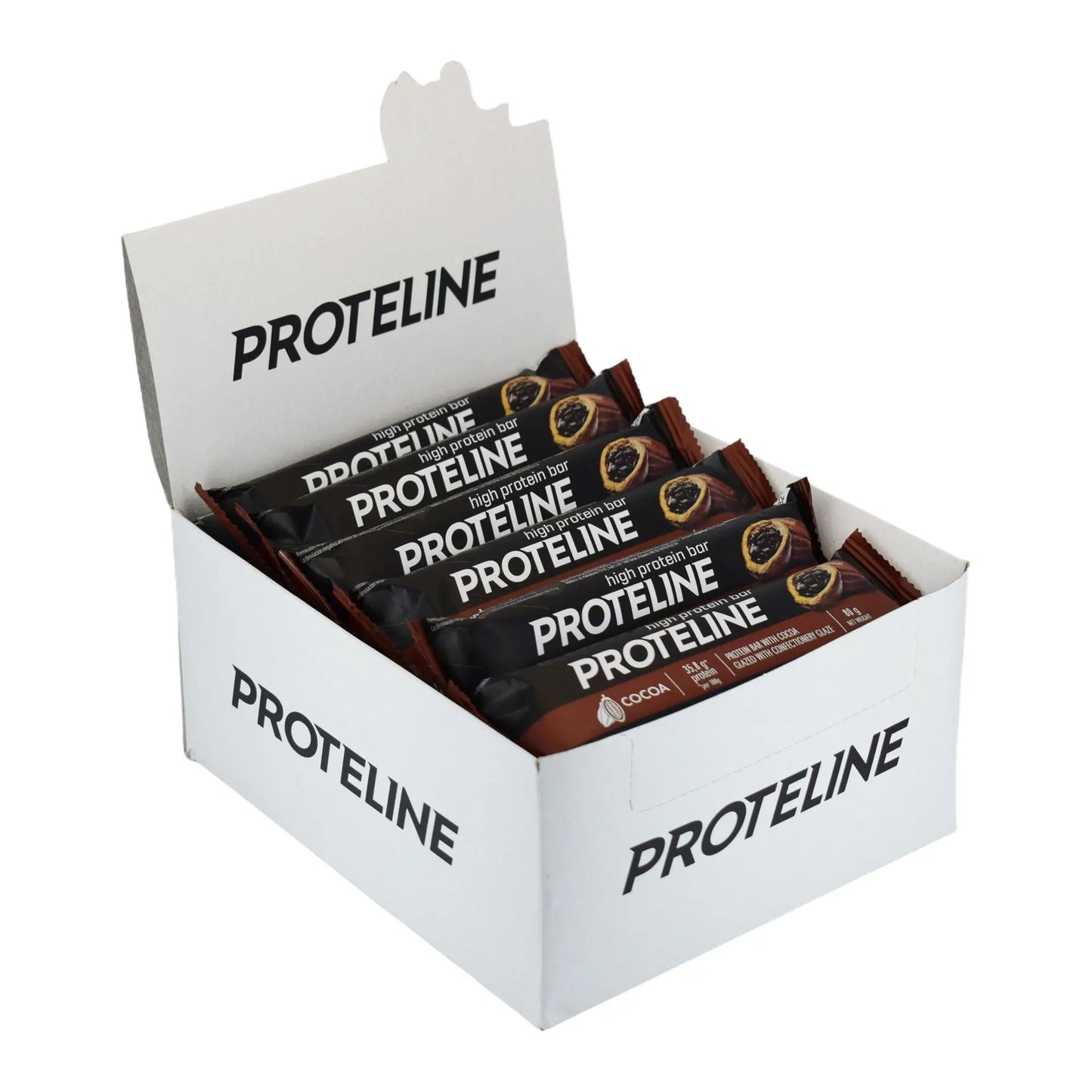 Baton proteinowy z kakao w polewie cukierniczej (80g) Baton proteinowy