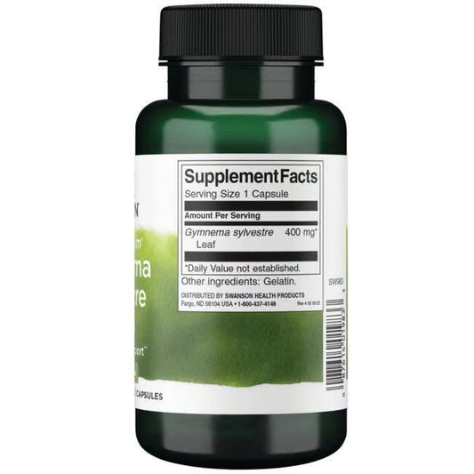 SWANSON GYMNEMA SYLVESTRE LEAF 400 MG 100 kapsułek gogetfit.pl