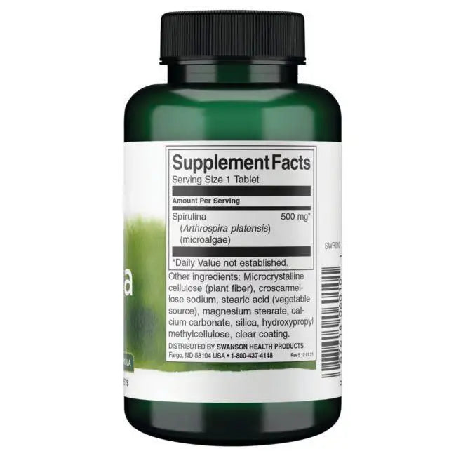 Swanson Spirulina - 180 tabletek SWANSON
