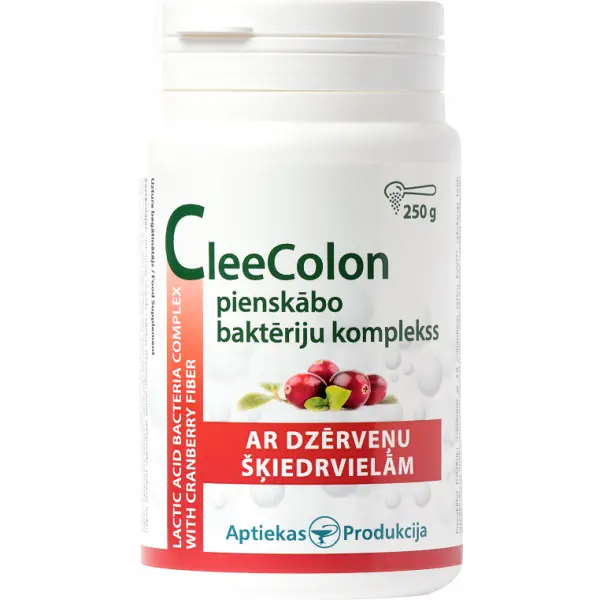 Unifarma Herbals CleeColon Kompleks bakterii kwasu mlekowego z błonnikiem żurawinowym 250 g Unifarma Herbals