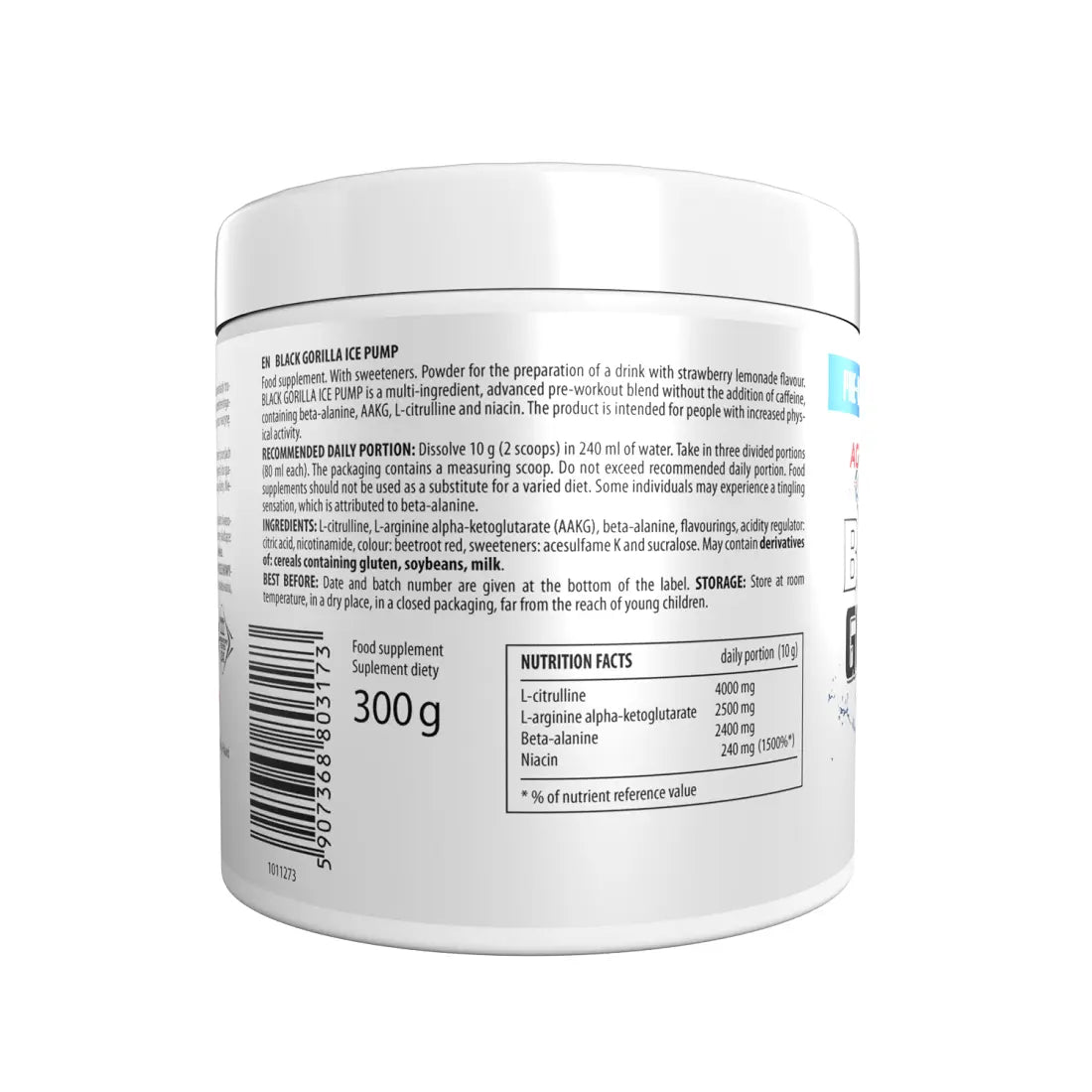 ActivLab Black Gorilla Ice Pump Preworkout (jar 300 g) ActivLab