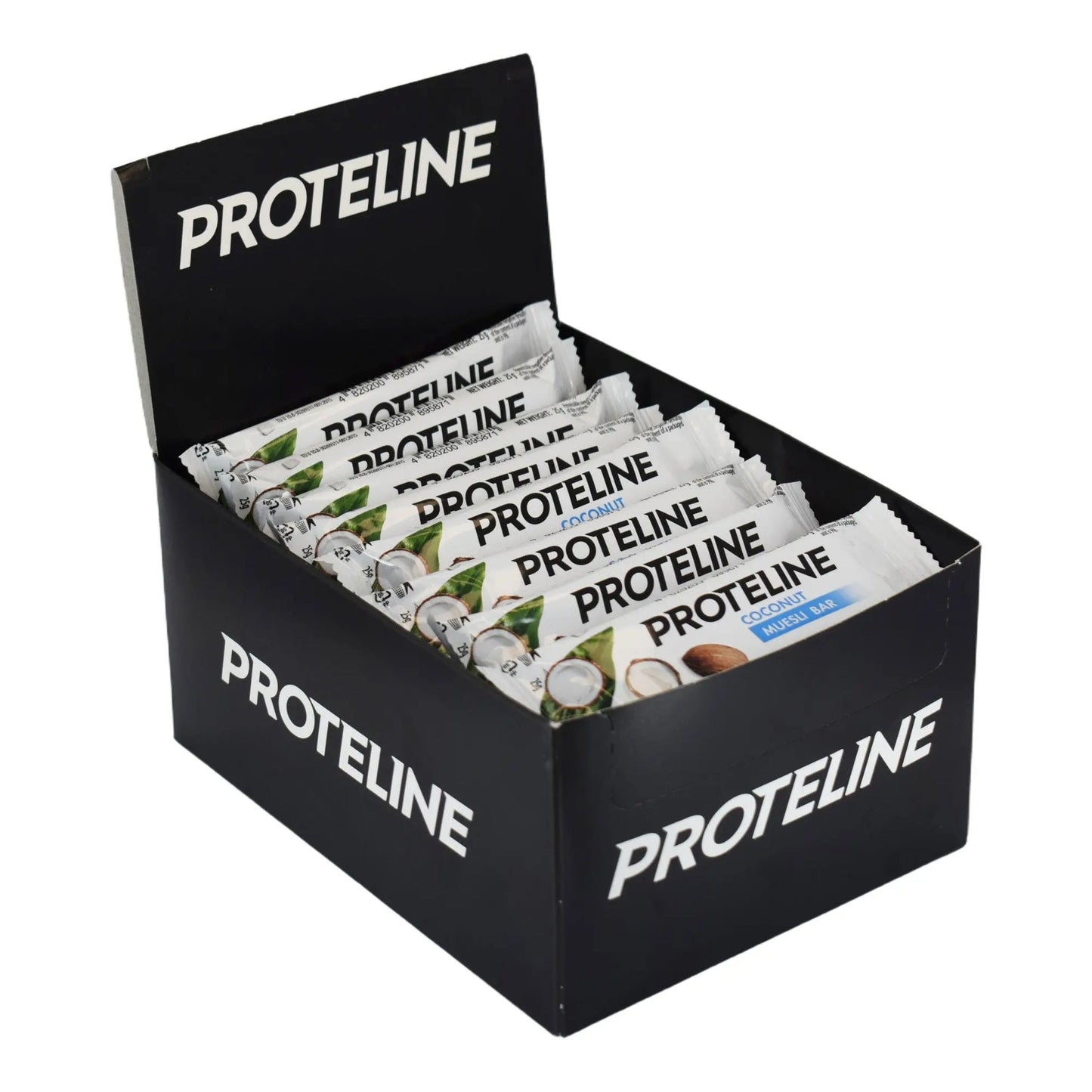 Baton – musli z kokosem, częściowo oblany polewą cukierniczą (25g) Baton białkowy