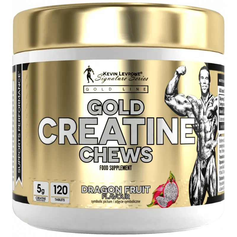 KEVIN LEVRONE Levrone GOLD Creatine Chews 120 tabletek Smoczy owoc Kevin Levrone