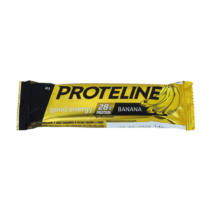 PROTELINE - Baton proteinowy o smaku banana w polewie cukierniczej (40g) PROTELINE