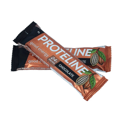 PROTELINE - Baton proteinowy o smaku czekoladowym z polewą cukierniczą (40g) PROTELINE