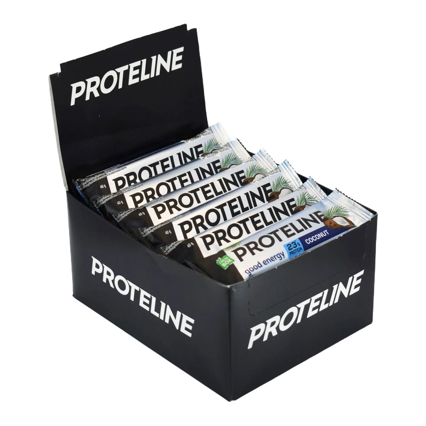 PROTELINE - Baton proteinowy z kokosem, oblany polewą cukierniczą (40 g) PROTELINE