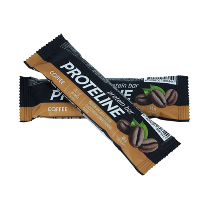 PROTELINE - Baton proteinowy o smaku kawy w polewie cukierniczej (40g) PROTELINE
