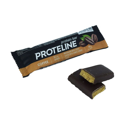 PROTELINE - Baton białkowy o smaku kawy w polewie cukierniczej (40g) PROTELINE