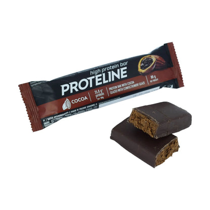 Baton proteinowy z kakao oblany polewą cukierniczą (80g) Baton proteinowy