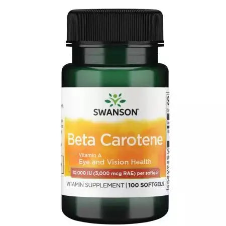 SWANSON BETA CAROTENE 10000 IU (3000 MCG) 100 KAPSUŁEK SWANSON