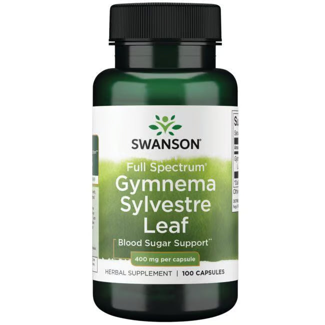 SWANSON GYMNEMA SYLVESTRE LIŚĆ 400 MG 100 kapsułek gogetfit.pl