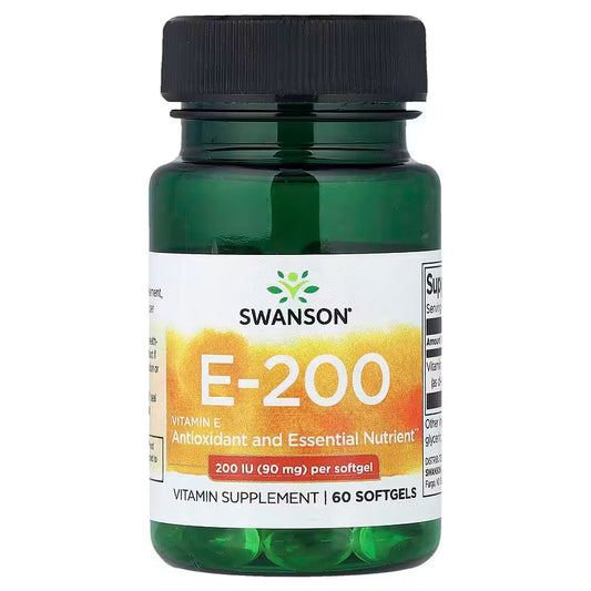 SWANSON WITAMINA E 200IU 60 kapsułek SWANSON