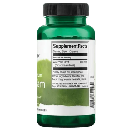 Swanson Full Spectrum Wild Yam 400 mg 60 kapsułek SWANSON