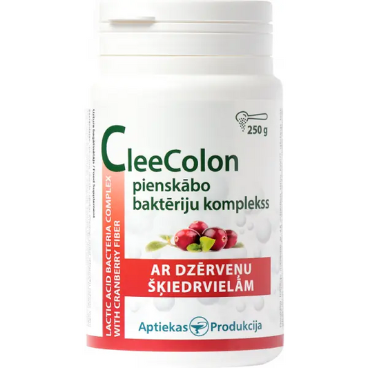 Unifarma Herbals CleeColon Kompleks bakterii kwasu mlekowego z błonnikiem żurawinowym 250 g Unifarma Herbals