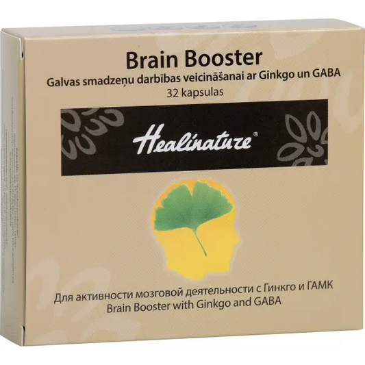 Unifarma Herbals Healinature Brain Booster z Ginkgo i GABA 32 kapsułki Unifarma Herbals