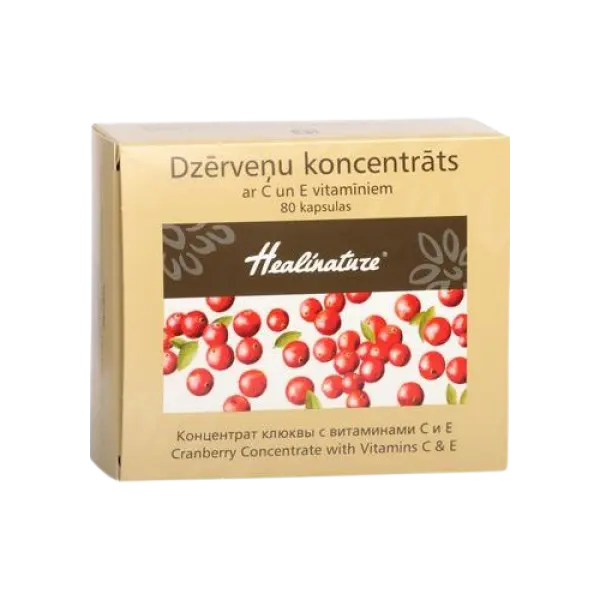 Unifarma Herbals Healinature Koncentrat żurawiny z wit. C i E 80 kaps. Unifarma Herbals