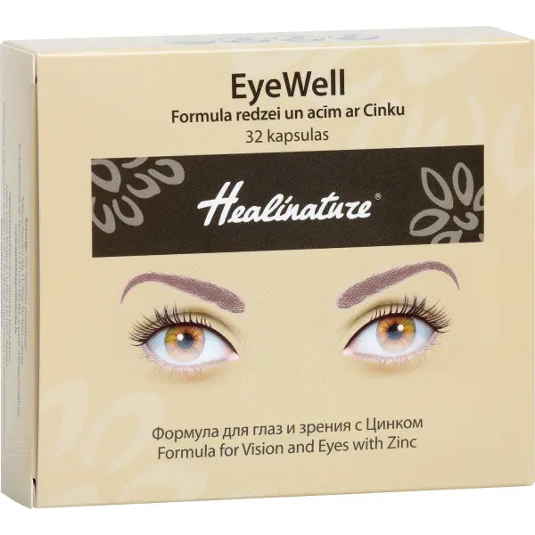 Unifarma Herbals Healinature EyeWell Formula na wzrok i oczy z cynkiem 32 kaps. Unifarma Herbals