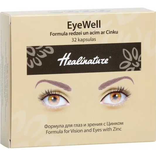 Unifarma Herbals Healinature EyeWell Formula na wzrok i oczy z cynkiem 32 kaps. Unifarma Herbals
