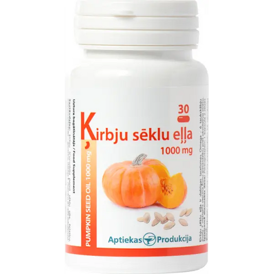 Unifarma Herbals Olej z pestek dyni 1000 mg 30 kapsułek Unifarma Herbals