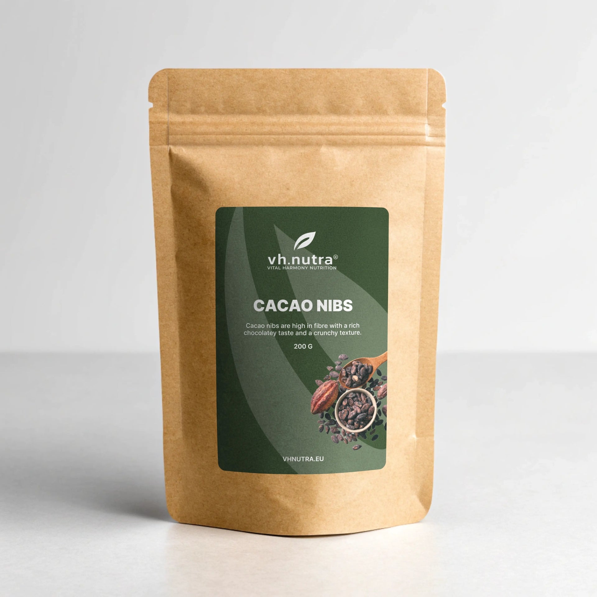 VH.Nutra Cacao nibs - 200g VitalHarmony