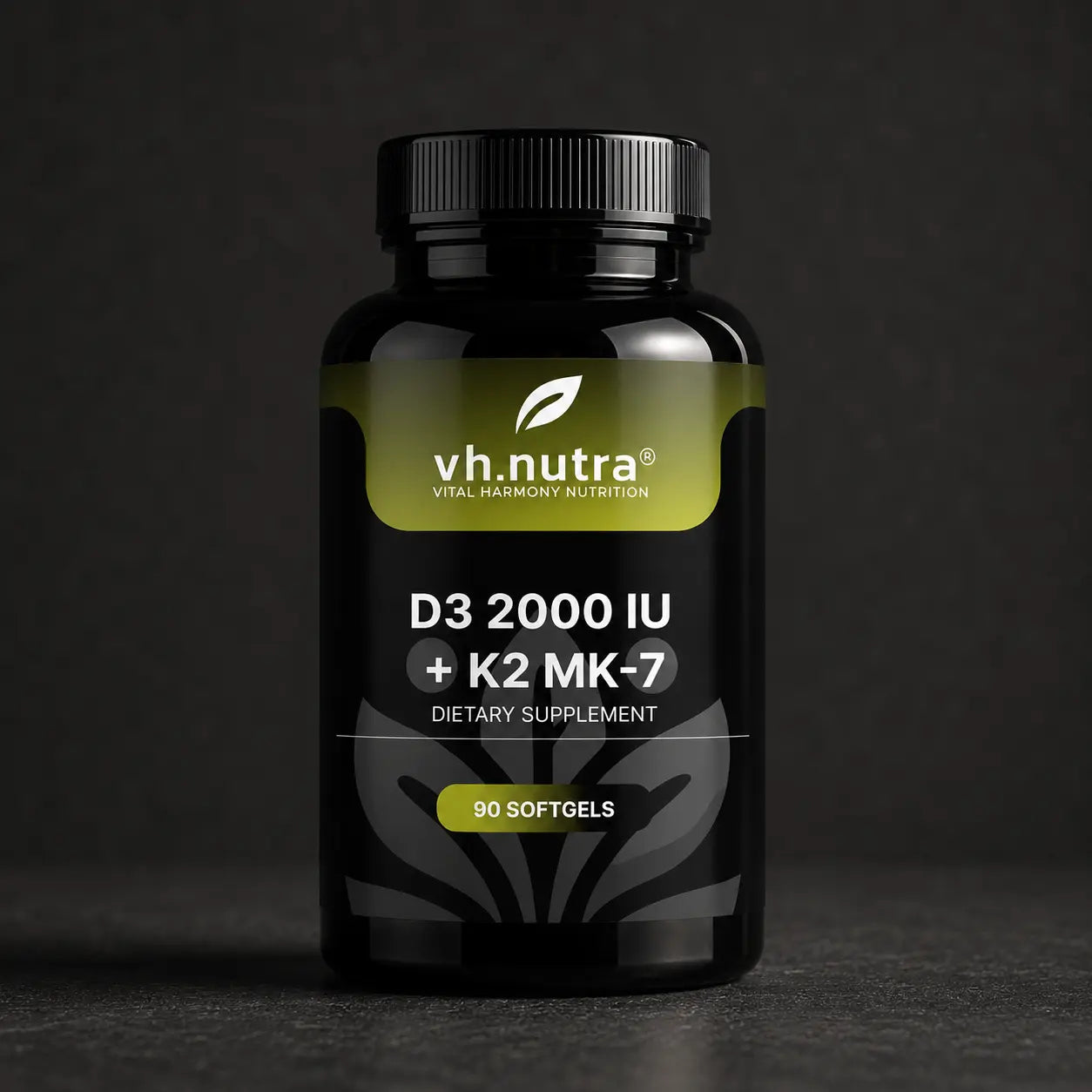 VH.Nutra D3 2000 IU + K2 MK-7 - 90 softgels VitalHarmony