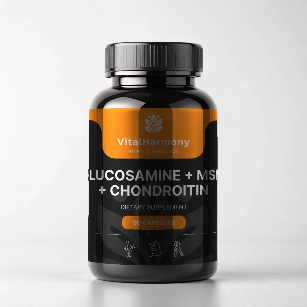 VitalHarmony Glucosamine + MSM + Chondroitin - 90 kapsułek VitalHarmony